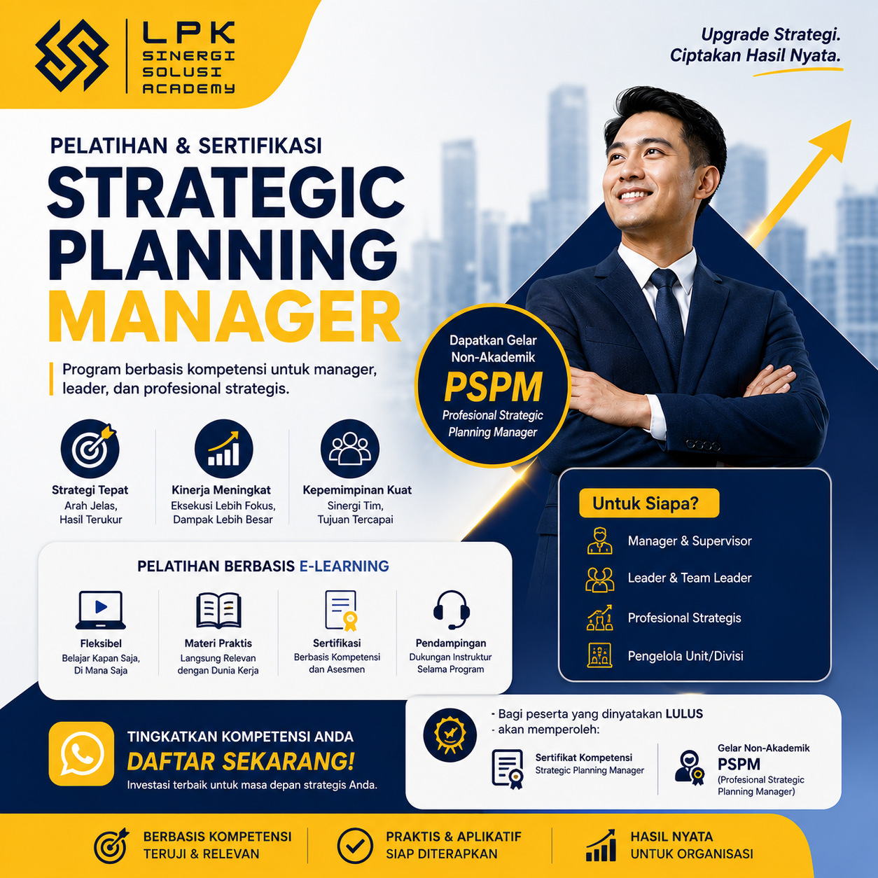 Strategic Planning Manager (PSPM) - Training & Certification