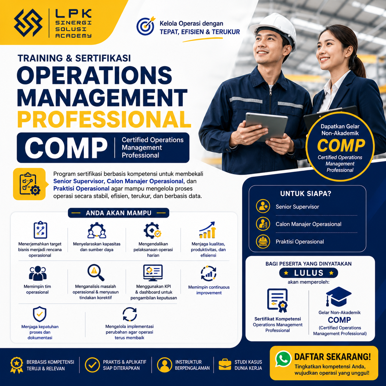 Operations Management (COMP) - Training & Certification