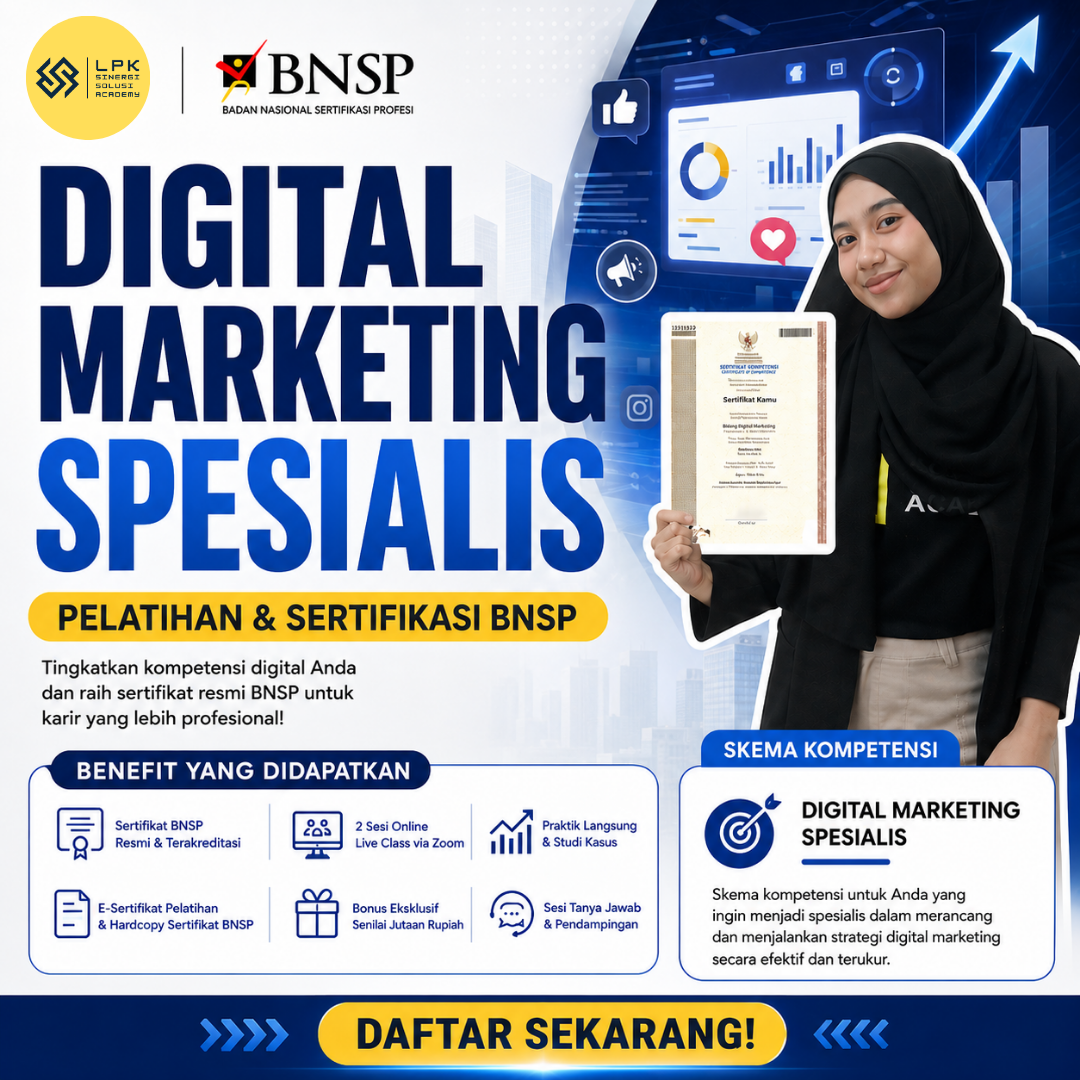 Digital Marketing Spesialis BNSP - Training & Certification