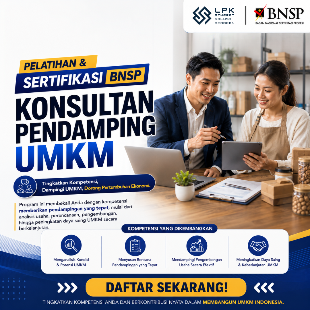 Konsultan Pendamping UMKM BNSP - Training & Certification