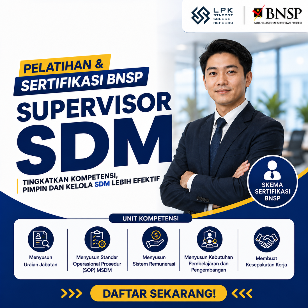HR Supervisor BNSP - Training & Certification
